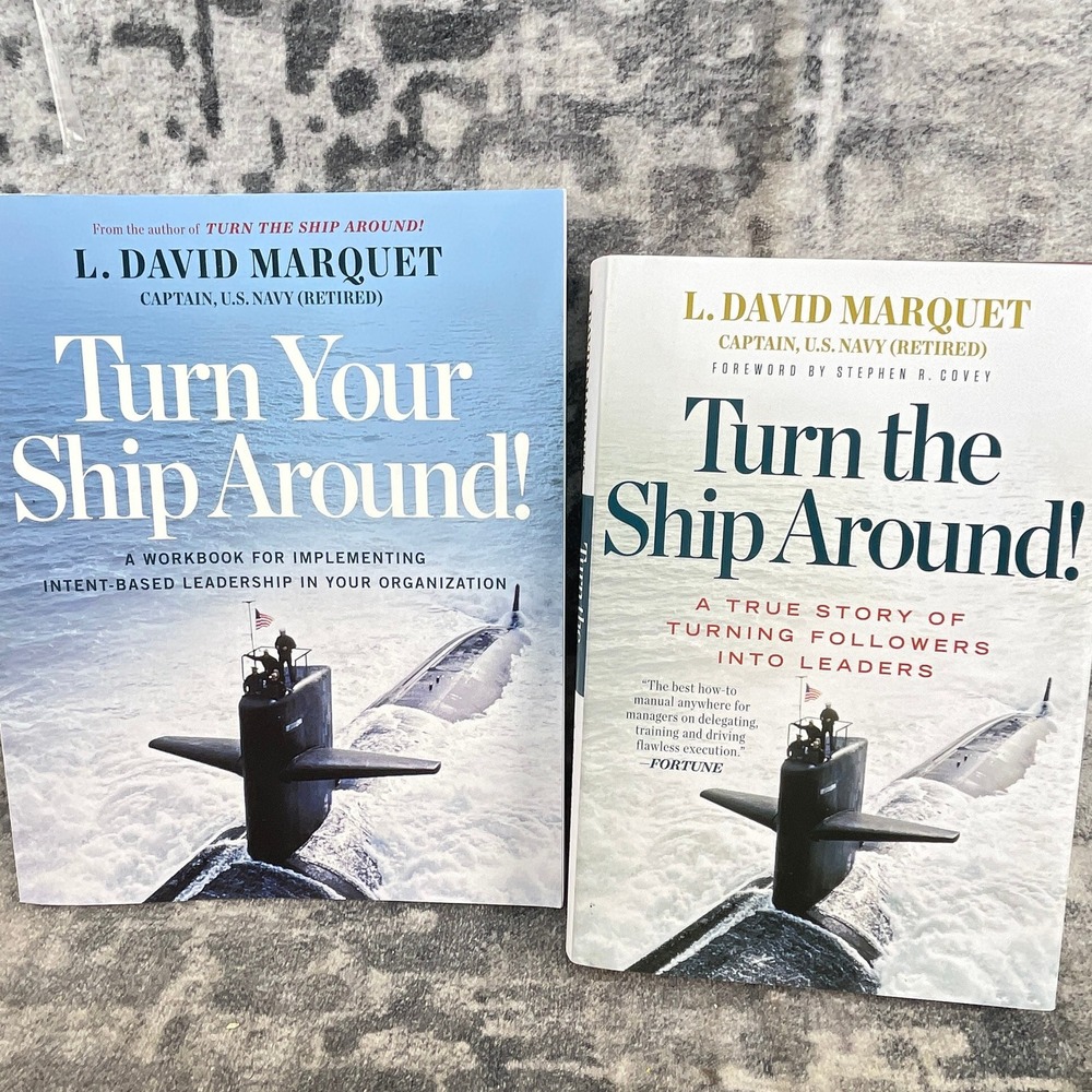 Turn the Ship Around! L. David Marquet Book & Workbook Set Leadership Management